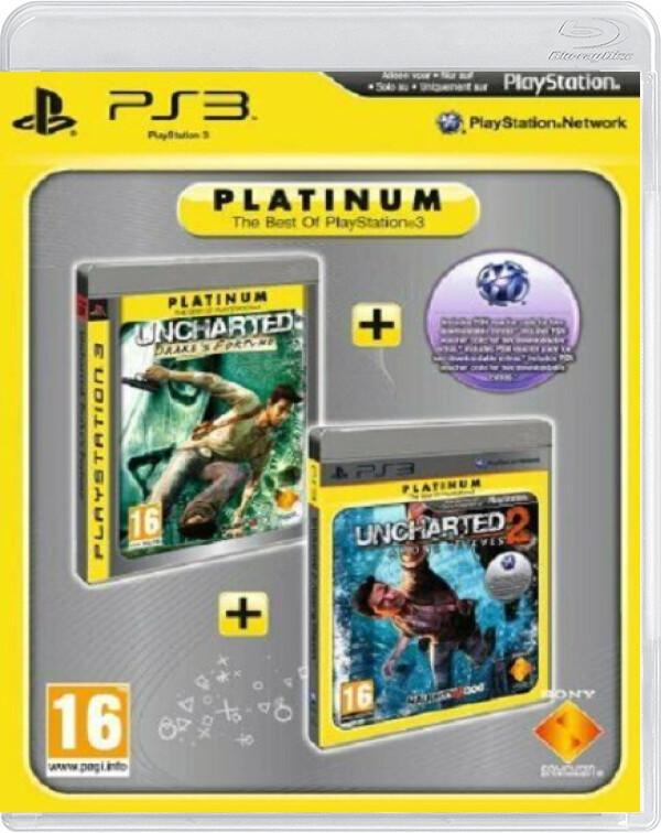 Uncharted Drakes Fortune + Uncharted 2: [PS3], Spelcomputers en Games, Games | Sony PlayStation 3, Ophalen of Verzenden
