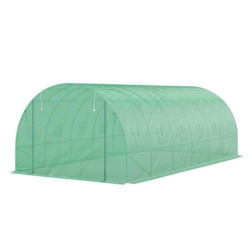 TRUUSK Kas Ongeveer 6 X 3 X 2 M Foliekas Met 12 Ramen, Rolde, Tuin en Terras, Kassen, Nieuw, Verzenden