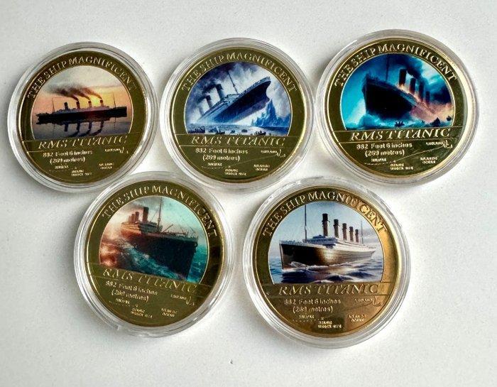 Themacollectie - Herdenkingscollectie van 24K goud verguld,, Antiek en Kunst, Curiosa en Brocante