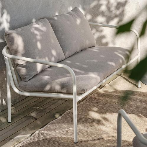 *WOONWINKEL* Brafab Bendt Tuinbank Met Teddy Stof Beige Alum, Tuin en Terras, Tuinsets en Loungesets, Nieuw, Verzenden