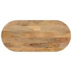 vidaXL Tafelblad ovaal 100x40x2,5 cm massief mangohout, Huis en Inrichting, Tafels | Eettafels, Verzenden, Nieuw