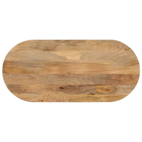 vidaXL Tafelblad ovaal 100x40x2,5 cm massief mangohout, Huis en Inrichting, Tafels | Eettafels, Nieuw, Verzenden