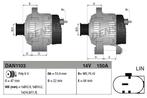 Dynamo / Alternator JAGUAR XK II (5.0 V8,5.0 XKR,5.0 XK..., Auto-onderdelen, Motor en Toebehoren, Ophalen of Verzenden, Nieuw