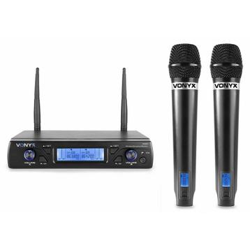 Retourdeal - Vonyx WM62 dubbele draadloze microfoon UHF - 16 beschikbaar voor biedingen