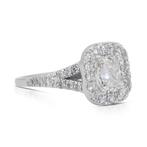 Ring - 18 karaat Witgoud - 1.52ct. tw. Diamant (Natuurlijk), Sieraden, Tassen en Uiterlijk, Ringen, Nieuw