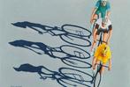 Jan Olech (XX) - The Cyclists, Antiek en Kunst