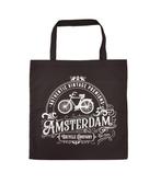 Tas katoen Amsterdam zwart classic, Ophalen of Verzenden, Nieuw