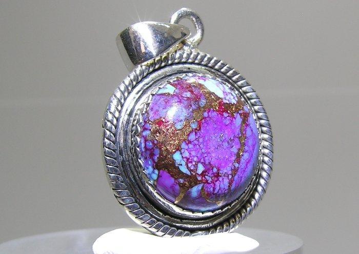 Turquoise Hanger - Hoogte: 35 mm - Breedte: 22 mm- 6.89 g -, Verzamelen, Mineralen en Fossielen