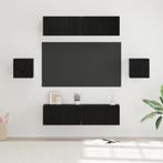 vidaXL Tv-meubelset 6 pcs Zwart eiken 60 x 30 x 30 cm, Huis en Inrichting, Kasten | Televisiemeubels, Verzenden, Nieuw, Overige houtsoorten