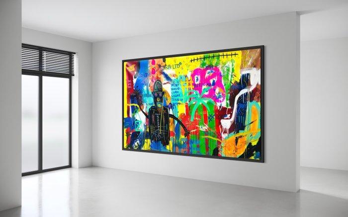 Dominik Brunner (1988) - Blues Man like Basquiat, Antiek en Kunst, Kunst | Schilderijen | Modern