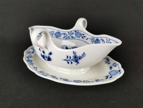 Meissen - Cipolla blu dipinto a mano - salsiera 26cm - 1., Antiek en Kunst, Antiek | Meubels | Tafels