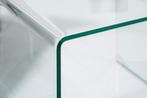Designset van 3 glazen salontafels FANTOME 60cm bijzettafels, Huis en Inrichting, Tafels | Salontafels, Nieuw, Ophalen of Verzenden