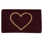 kokosmat handgeweven hart rood 75cm, Verzenden, Nieuw