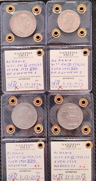 Albanië (Italiaans protectoraat) Vittorio Emanuele III., Postzegels en Munten, Munten | Europa | Niet-Euromunten