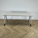 Haworth verstelbaar bureau met kabelgoot 200x80 cm, licht, Ophalen of Verzenden, In hoogte verstelbaar, Gebruikt, Bureau