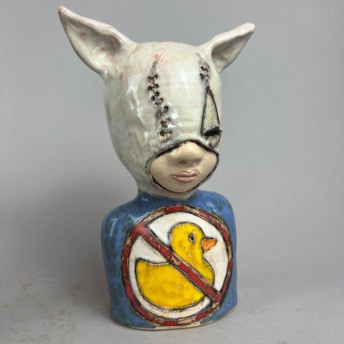 Iwo Rynkiewicz (1970) - sculptuur, „no ducks” Hand made, Antiek en Kunst, Curiosa en Brocante