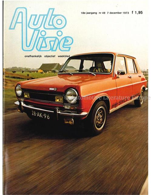 1973 AUTOVISIE MAGAZINE 22 NEDERLANDS, Boeken, Auto's | Folders en Tijdschriften