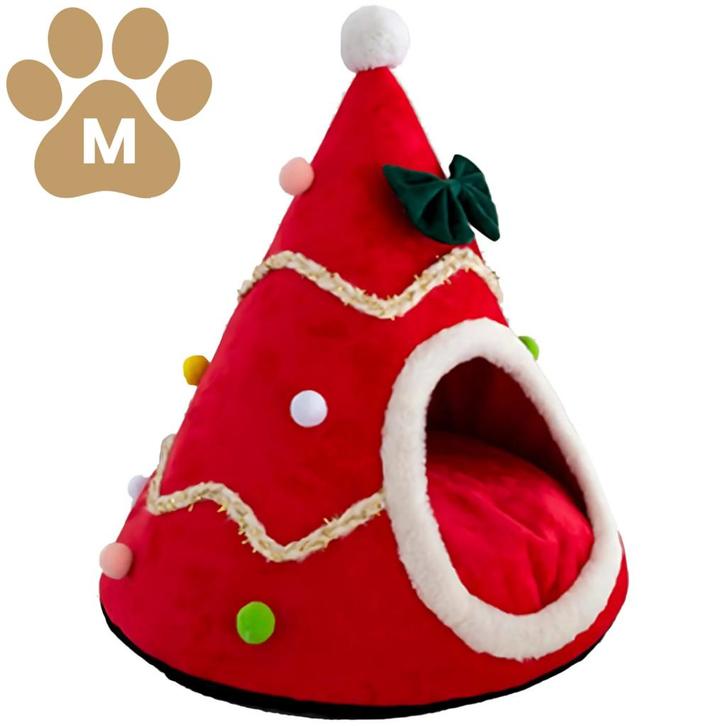 Kersthuisje voor kleine huisdieren rood Maat M (Hond), Dieren en Toebehoren, Hondenmanden, Nieuw, Overige, Ophalen of Verzenden