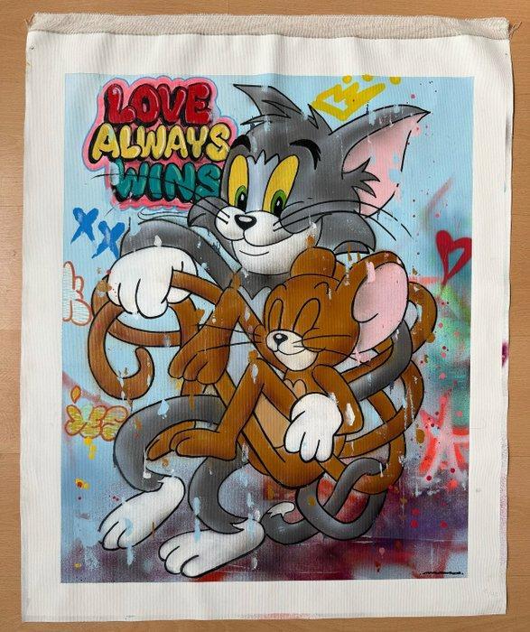 MrKas - Love always wins- XL, Antiek en Kunst, Kunst | Schilderijen | Modern