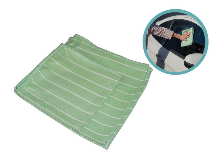 Aqua Laser Bamboe Glasdoeken Set - 6-delig - Microvezel -, Huis en Inrichting, Schoonmaakartikelen, Verzenden