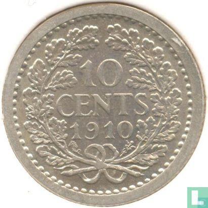 Nederland 10 cents 1910, Postzegels en Munten, Munten | Nederland, Losse munt, 10 cent, Goud, Zilver, Verzenden