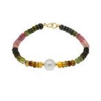 Zonder Minimumprijs - Armband - 18 karaat Geel goud Parel -, Nieuw