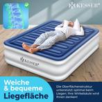 Tweepersoons luchtbed 152.5x203 cm - opblaasbaar matras -, Verzenden, Nieuw