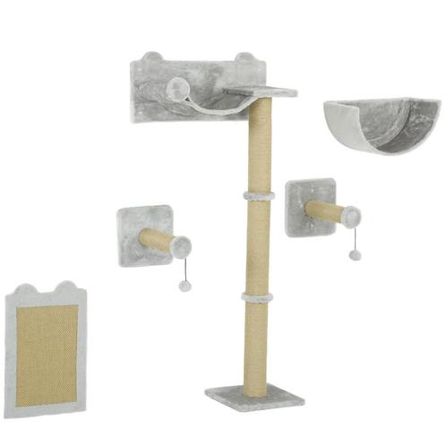 TRUUSK Katten Klimmuur 5 Delig. Klimmen Kattenkrabpaal Met K, Dieren en Toebehoren, Katten-accessoires, Nieuw, Verzenden