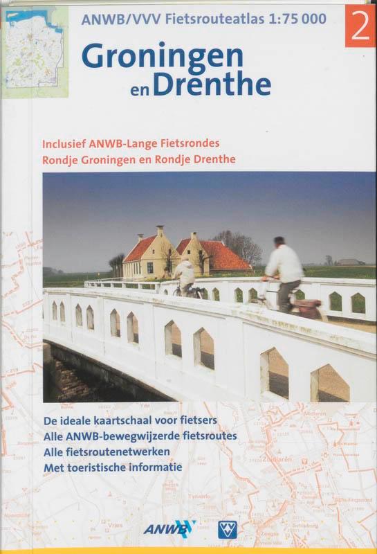 Groningen en Drenthe / ANWB fietsrouteatlas 9789018020194, Boeken, Reisgidsen, Gelezen, Verzenden