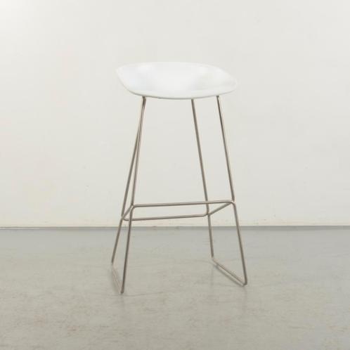 Design Barkruk HAY AAS38 - Wit - Kunststof bekleding, Huis en Inrichting, Bureaustoelen, Ophalen of Verzenden
