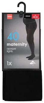 HEMA Zwangerschapspanty 40denier zwart, Kleding | Dames, Leggings, Maillots en Panty's, Nieuw, Zwart, Verzenden