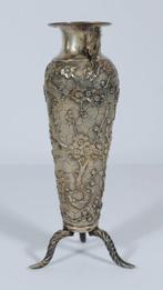 Bloesems vaas - Zilver - China - 19e/20e eeuw, Antiek en Kunst