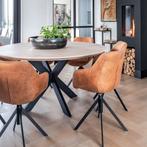 Tafel rond massief eikenhout  Matrix 8x4, Nieuw