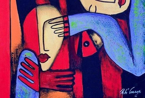 Pet Csenge (XX) - Sisters, Antiek en Kunst, Kunst | Schilderijen | Modern