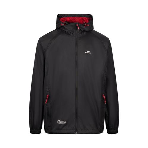 -57% Trespass  Trespass Qikpac waterdichte jas voor volwasse, Kleding | Heren, Jassen | Winter, Zwart, Nieuw, Verzenden