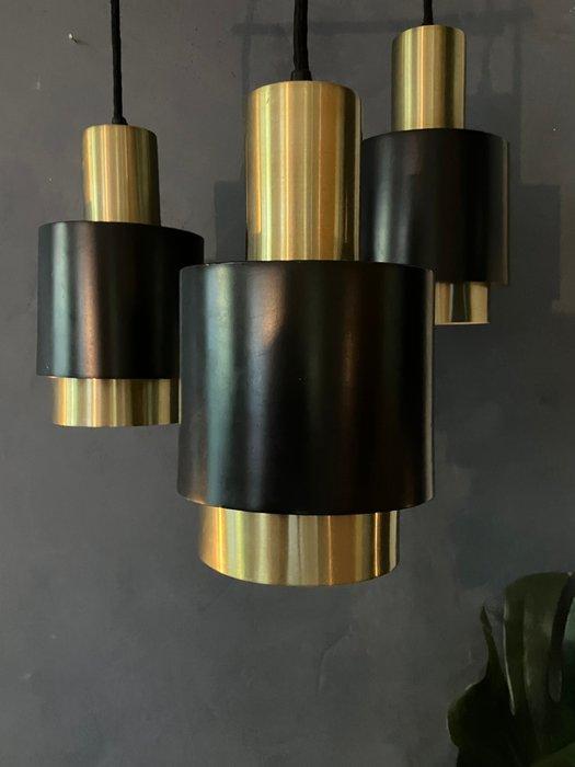 Lamp - Trio - Messing, Metaal, Antiek en Kunst, Antiek | Lampen