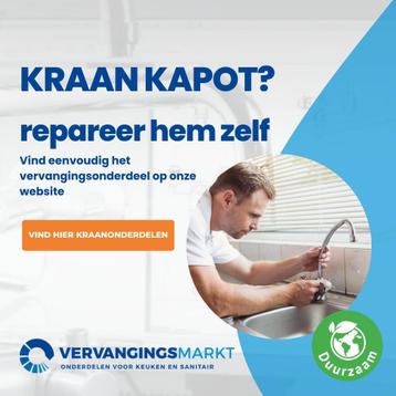Kraan kapot? Repareer hem eenvoudig zelf beschikbaar voor biedingen
