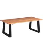 vidaXL Salontafel massief acaciahout 110x60x40 cm, 100 tot 150 cm, Verzenden, Nieuw, 50 tot 100 cm