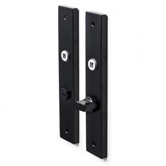 Deurbeslag | Wc-sluitingschild | Impresso (Aluminium, Zwart), Doe-het-zelf en Verbouw, Hang- en Sluitwerk, Nieuw, Verzenden