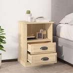 vidaXL Nachtkastjes 2 st 43x36x60 cm sonoma eikenkleurig, Huis en Inrichting, Slaapkamer | Nachtkastjes, Minder dan 45 cm, Verzenden