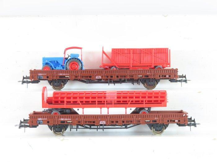 Roco H0 - 47499/47498 - Modeltrein goederenwagon (2) - 2x, Hobby en Vrije tijd, Modeltreinen | H0