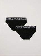 Emporio Armani - Maat S - Endurance Heren 2P brief Zwart, Kleding | Heren, Ondergoed, Verzenden