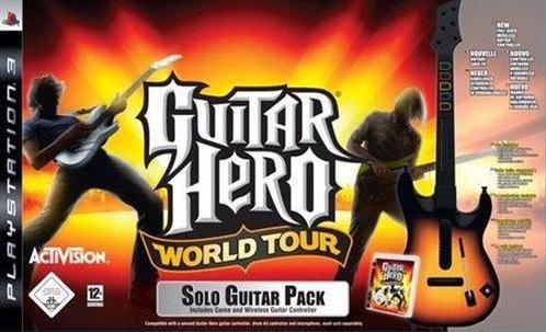 Playstation 3 Guitar Hero World Tour + Gitaar Bundel (Incl., Spelcomputers en Games, Games | Sony PlayStation 3, Zo goed als nieuw