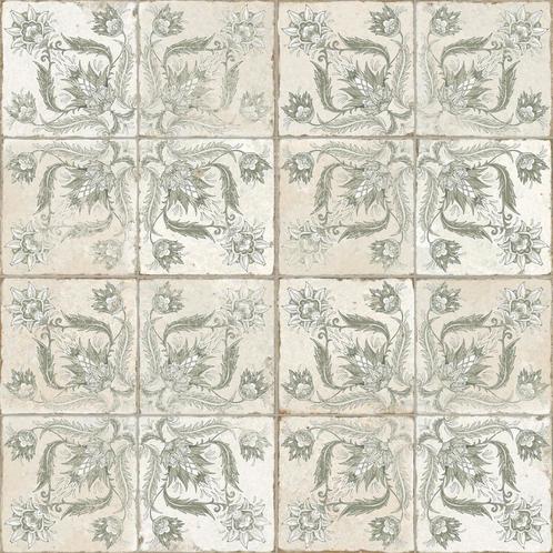 Vloertegel / wandtegel fs ivy sage groen 45x45cm 4 in 1, Doe-het-zelf en Verbouw, Tegels, Vloertegels, Nieuw, 10 m² of meer, Keramiek