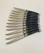 Laguiole - Tafelmes (12) - Laguiole - Staal, Hars - Zwarte, Antiek en Kunst