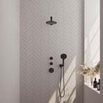 Thermostatisch Inbouwdoucheset Brauer Black 20cm Hoofddouche, Doe-het-zelf en Verbouw, Sanitair, Ophalen of Verzenden, Nieuw, Kraan
