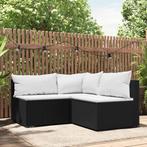 Loungeset Tuin Zwart | B-keuze | Scherpe Prijs, Tuin en Terras, Tuinsets en Loungesets, 4 zitplaatsen, Rotan, Nieuw, Ophalen of Verzenden