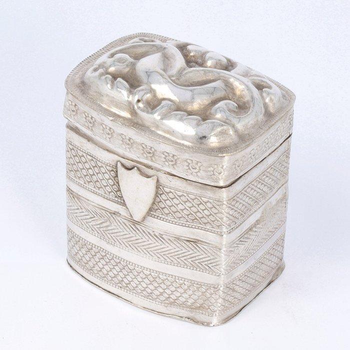 Lodereindoosje gemaakt in 1868 door - Willem Kruijt uit, Antiek en Kunst, Antiek | Goud en Zilver