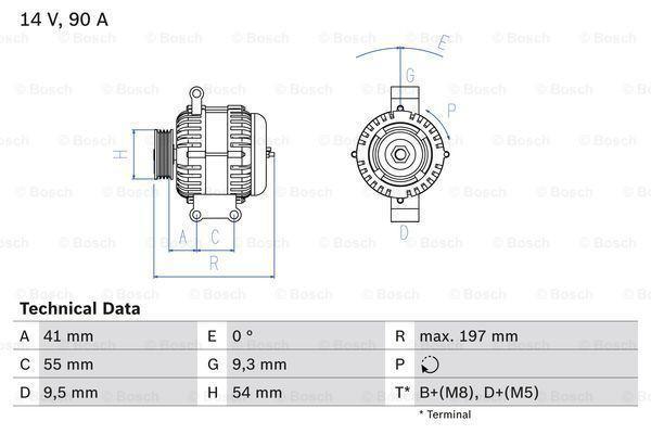 Dynamo / Alternator OPEL MERIVA A (1.6,1.3 CDTI,1.6 Turbo), Auto-onderdelen, Motor en Toebehoren, Nieuw, Ophalen of Verzenden
