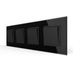 Livolo | Zwart | 1+1+2+2 | Puls | Wipschakelaar, Doe-het-zelf en Verbouw, Elektra en Kabels, Ophalen of Verzenden, Nieuw